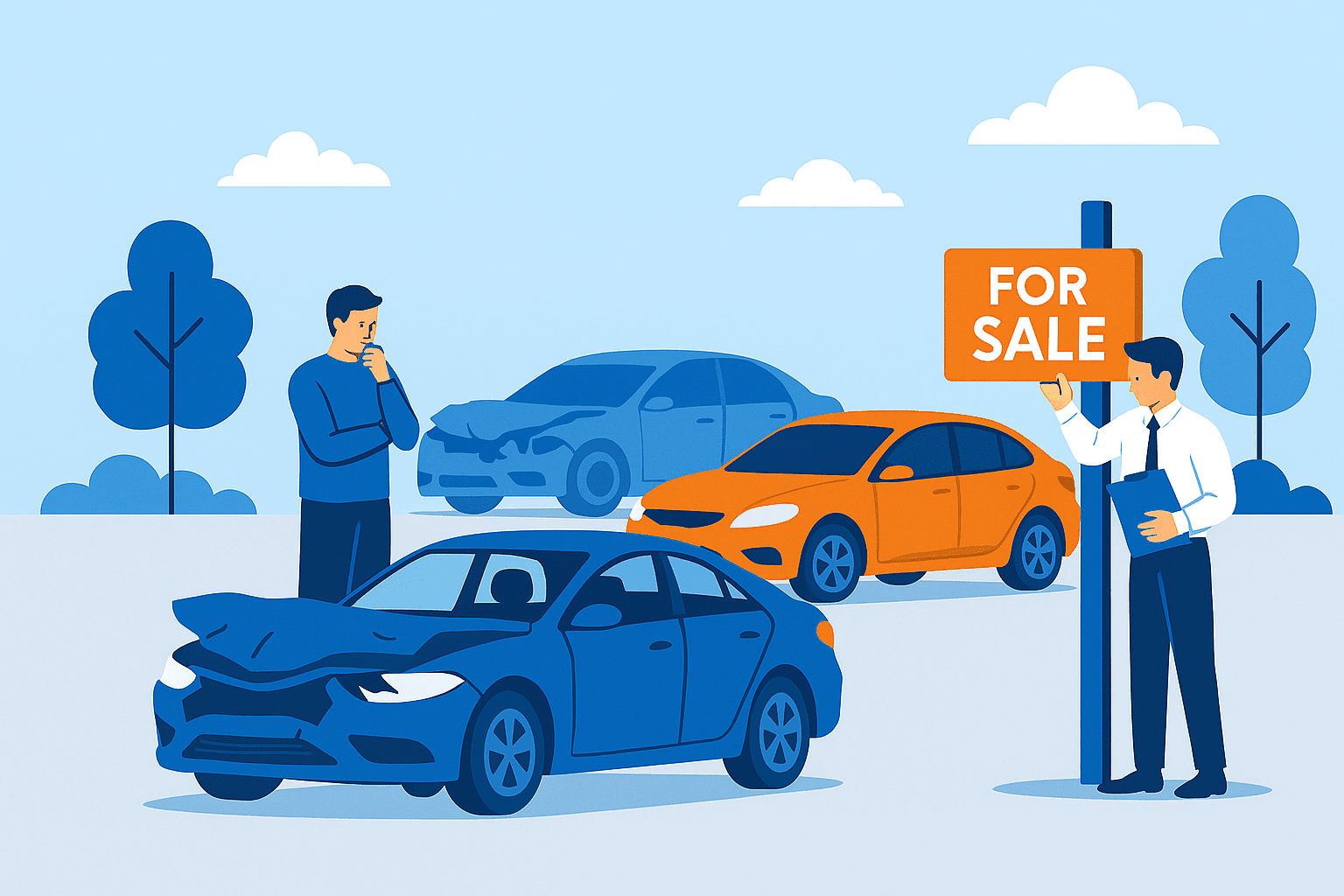 Oficina de seguros moderna con interfaz de CariBid visible