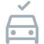 Car icon with details representing comprehensive vehicle listings